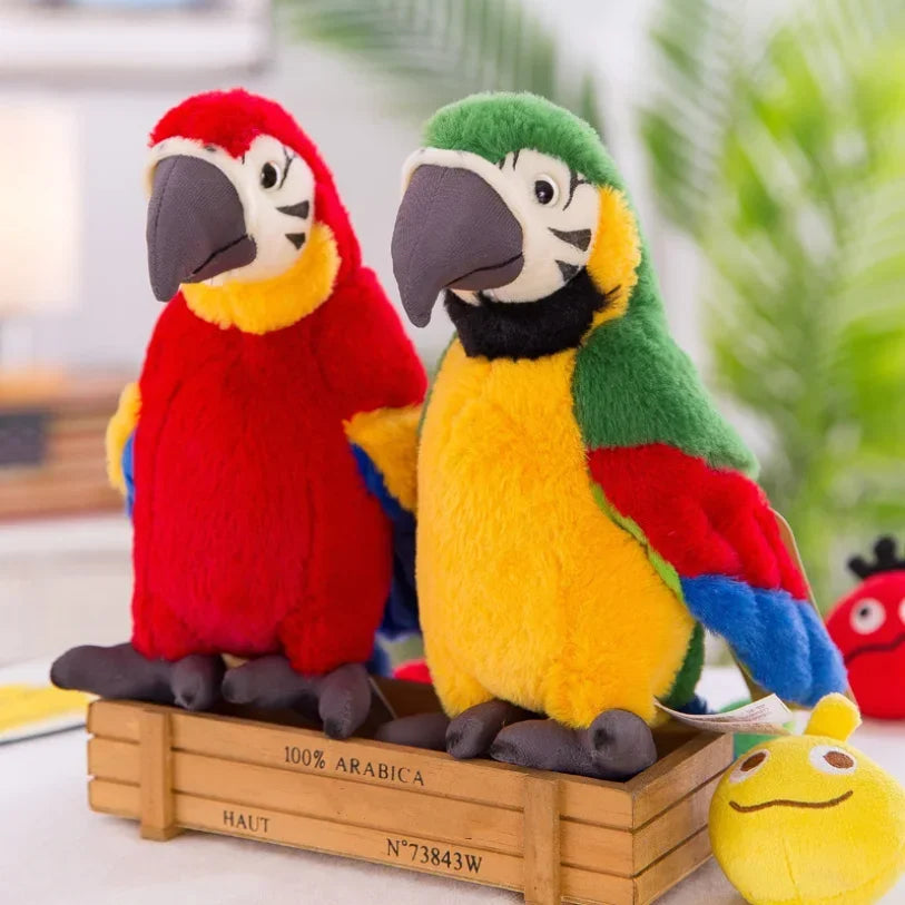 Cartoon Parrot Electric Talking Plush Toy Speaking Record