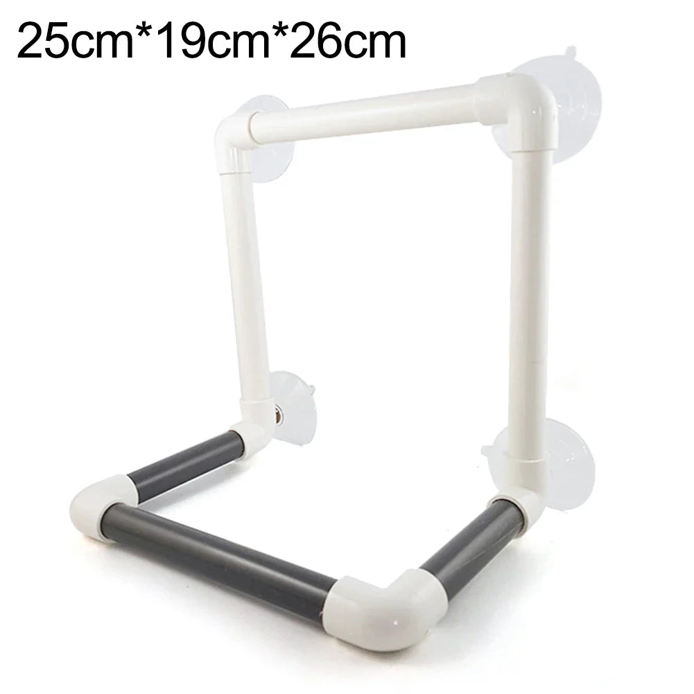 Perchoir de douche à ventouse pour perroquet