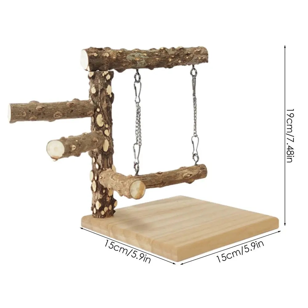 Perchoir pour perroquet en bois