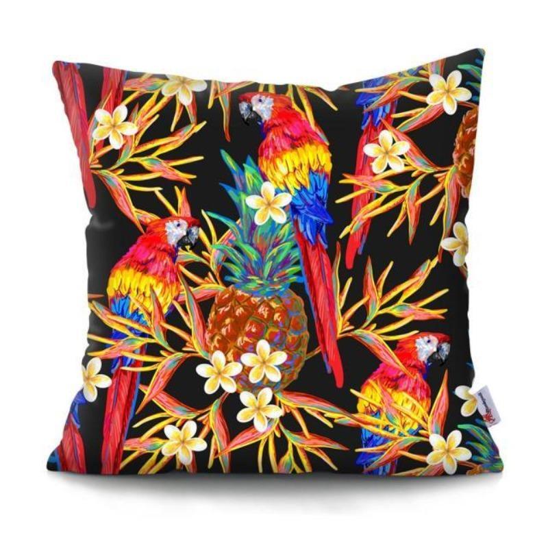 Coussin décoratif perroquet