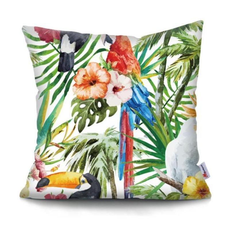 Coussin décoratif perroquet
