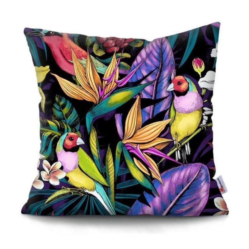 Coussin décoratif perroquet