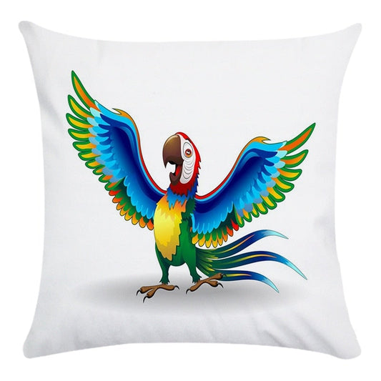 Coussin hibiscus perroquet