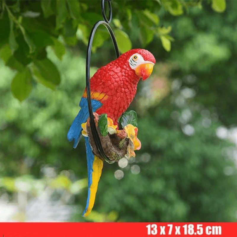 Deco statue perroquet