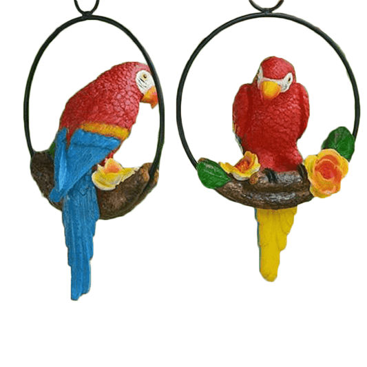 Deco statue perroquet