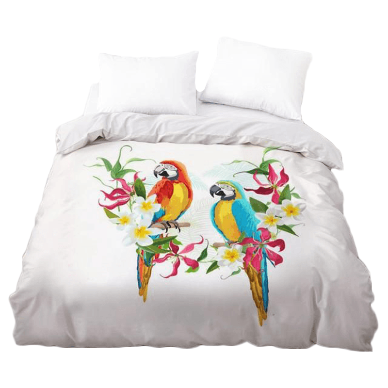 Housse de couette 140 × 200 perroquet