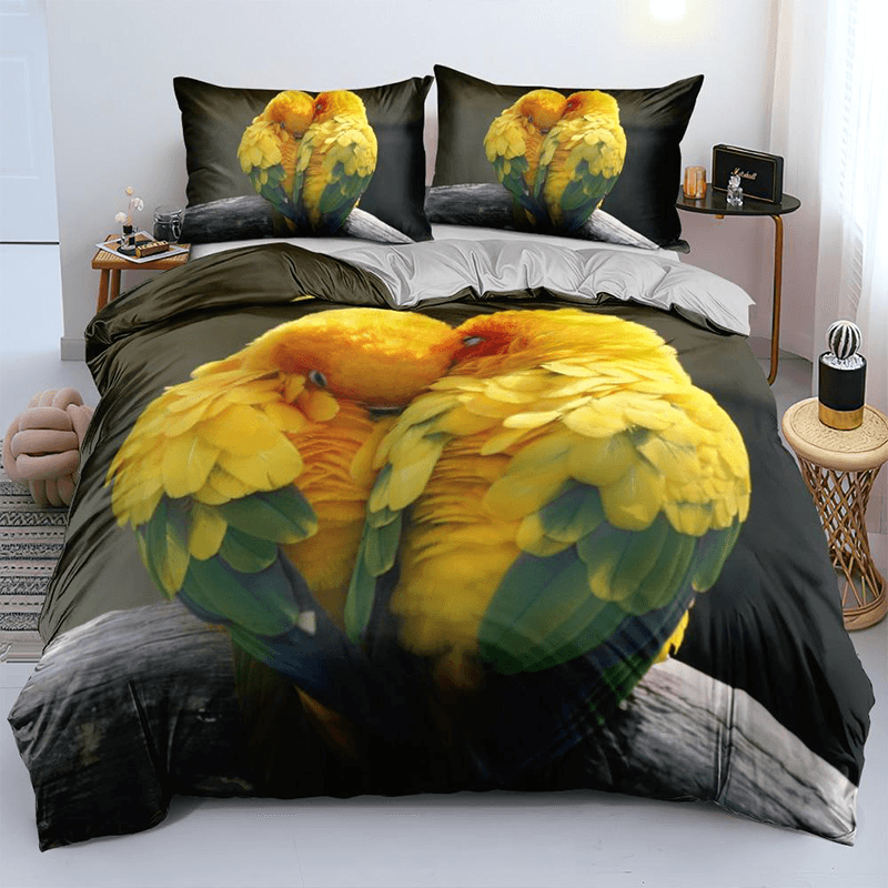 Housse de couette perroquet enfant