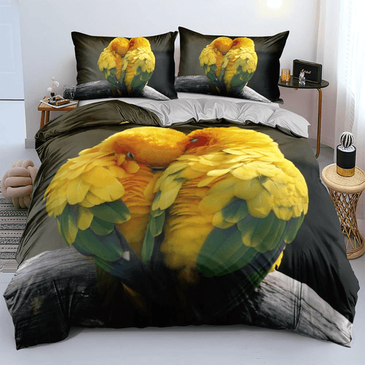 Housse de couette perroquet enfant