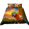 Housse de couette tropical perroquet