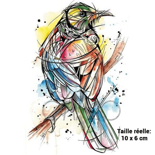 Oiseau tatouage perroquet