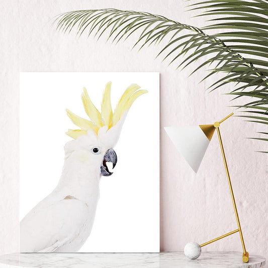 Peinture sur toile perroquet