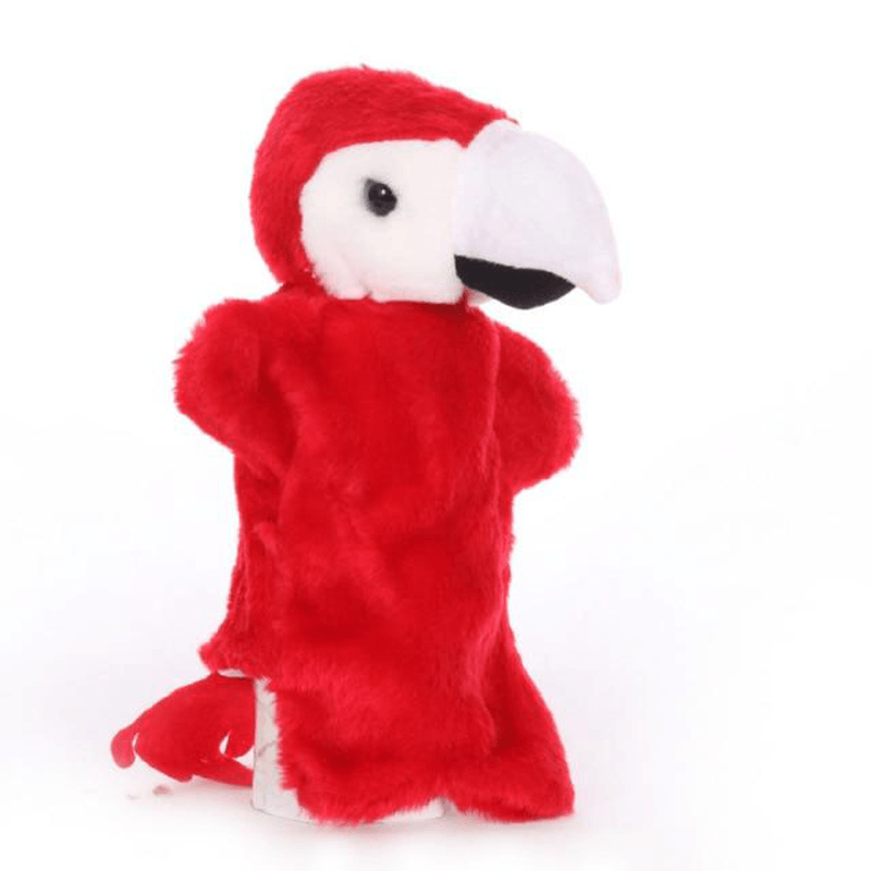 Peluche perroquet marionnette
