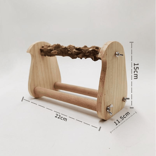 Perchoir bois dur pour perroquet