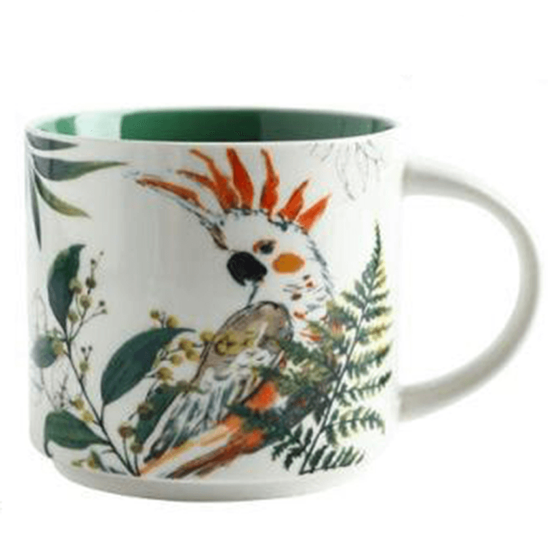 Perroquet ah dans une tasse