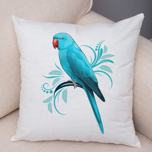 Perroquet coussin