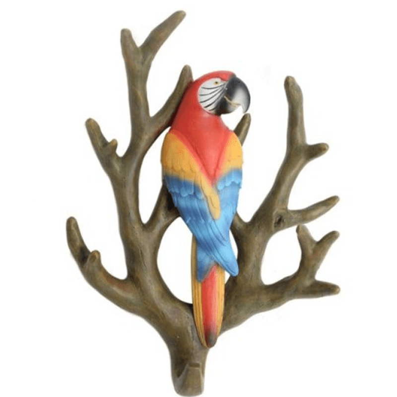 Porte manteau perroquet metal