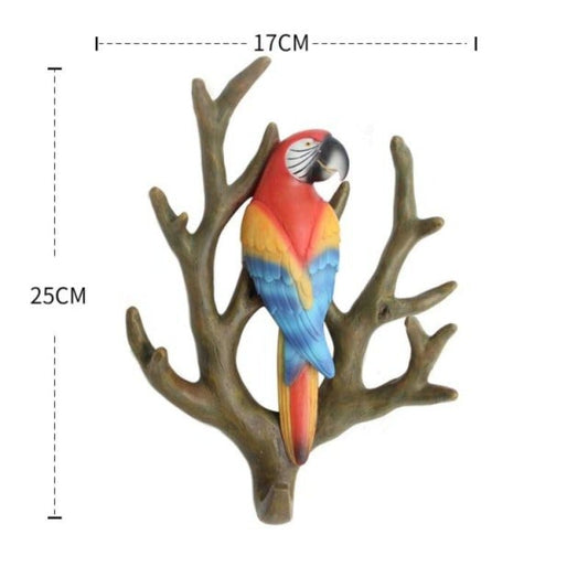 Porte manteau perroquet metal
