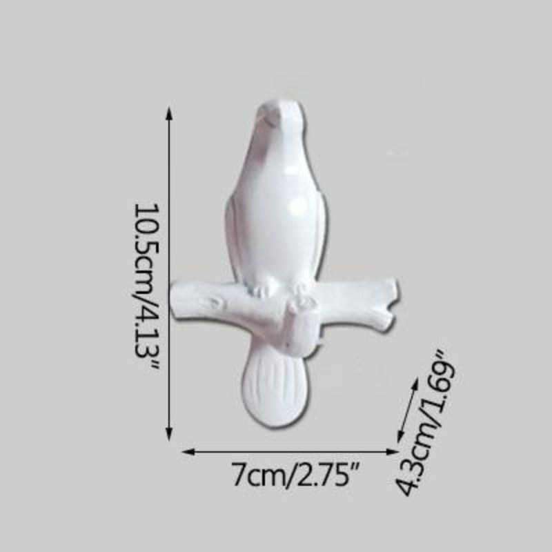 Porte manteau perroquet mural