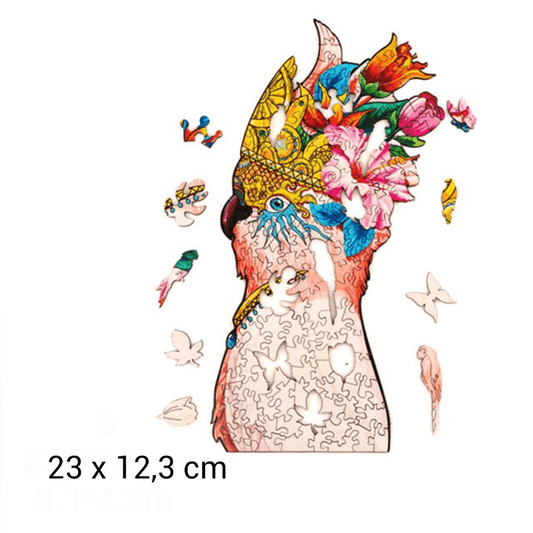Puzzle en bois perroquet