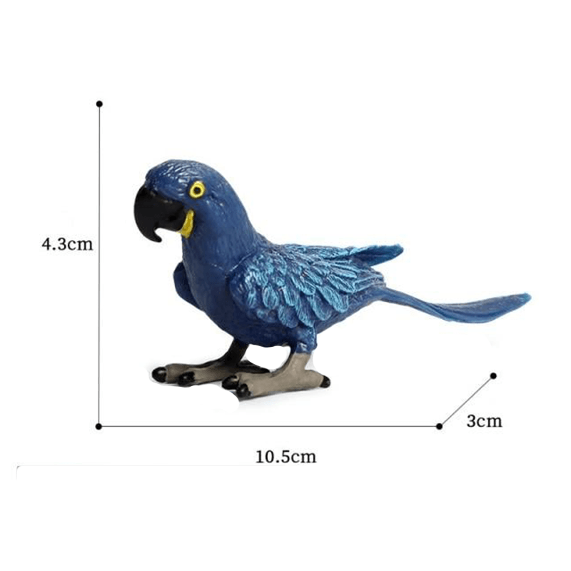 Statue perroquet couleur