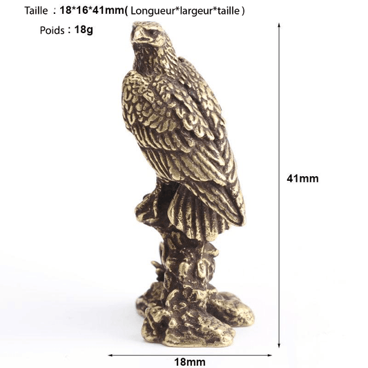 Statue perroquet doré