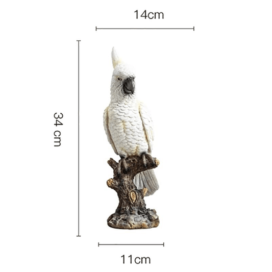 Statue perroquet grandeur nature