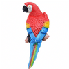 Statue resine perroquet ara rouge