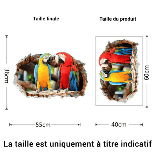 Stickers de perroquets