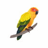 Stickers perroquet branche
