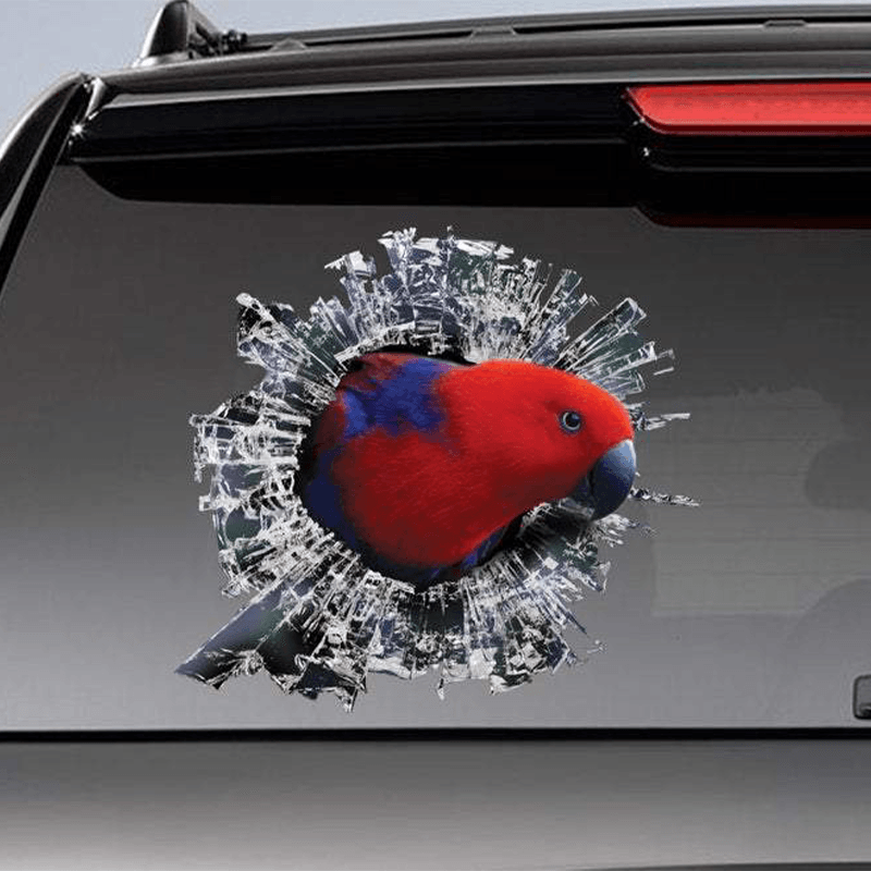 Stickers perroquet voiture