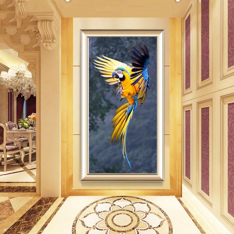 Tableau peinture perroquet