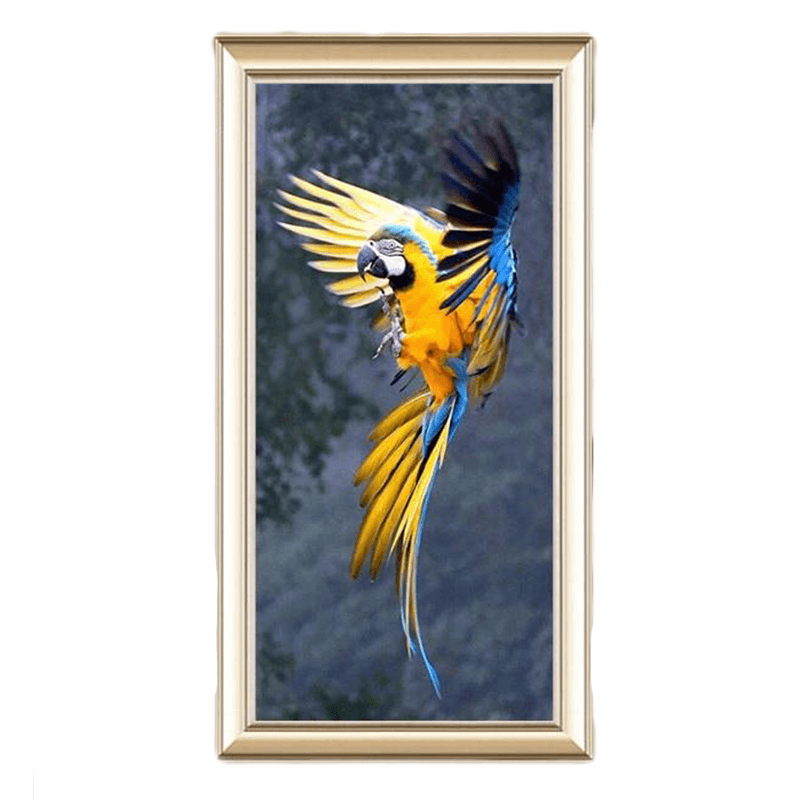 Tableau peinture perroquet