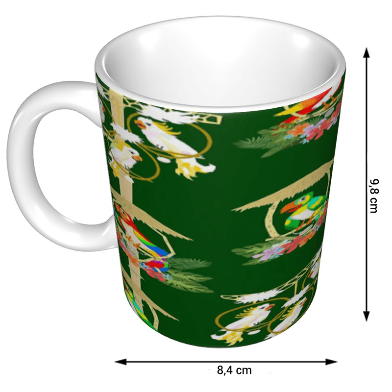 Tasses cafe perroquet