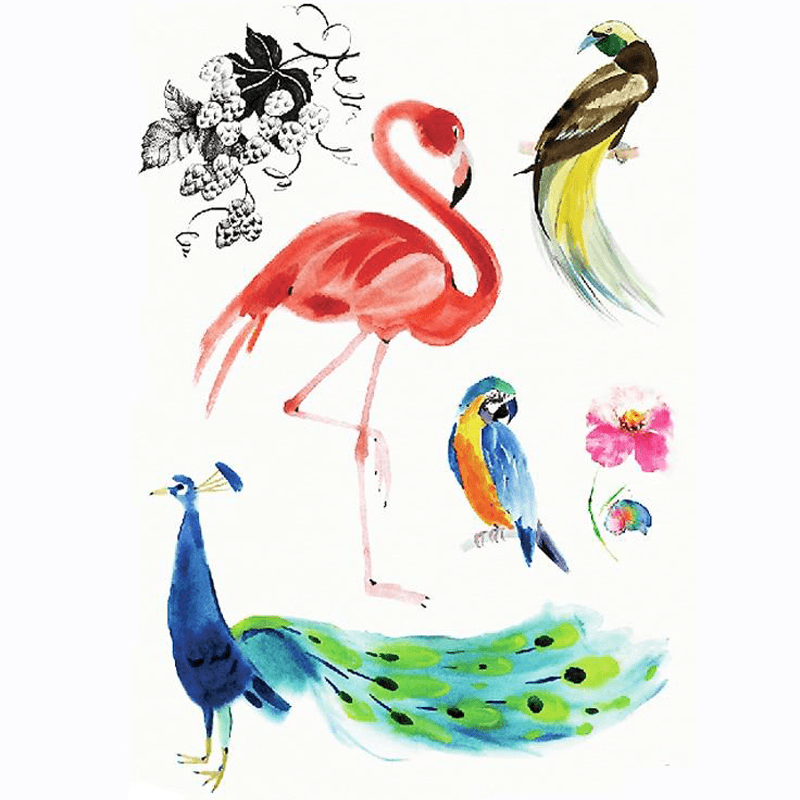 Tatouage petit perroquet