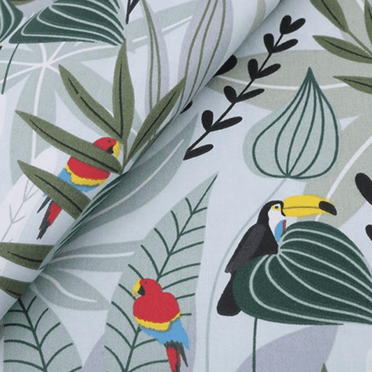 Tissu animal perroquet