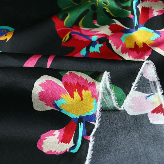 Tissu au mètre perroquet