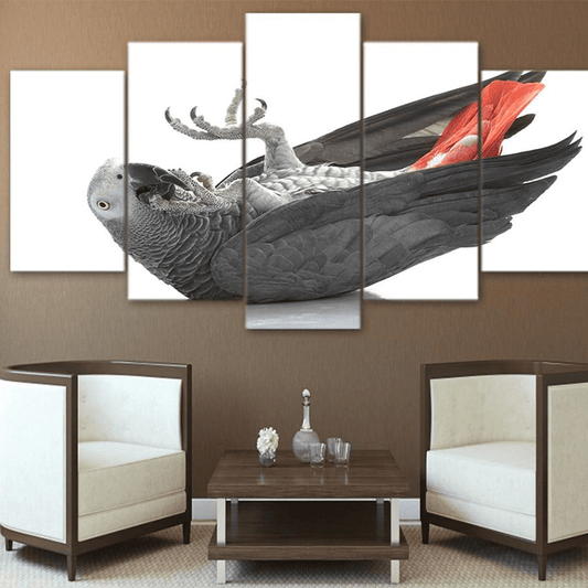 Toile perroquet stylisé