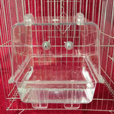 Baignoire transparent pour perroquet