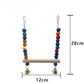 Balançoire en bois pour perroquet