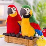 Cartoon Parrot Electric Talking Plush Toy Speaking Record