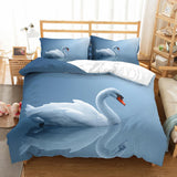 Housse de couette 3D motif cygne