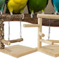 Perchoir pour perroquet en bois