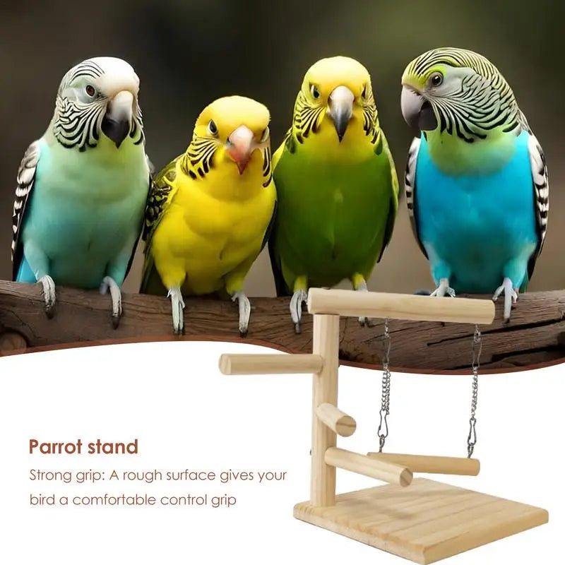 Perchoir pour perroquet en bois