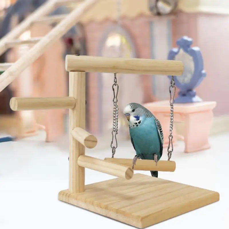 Perchoir pour perroquet en bois
