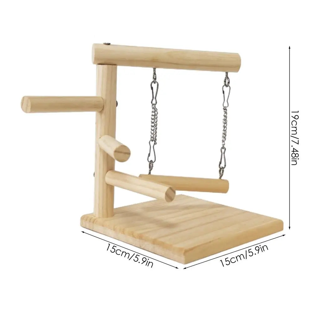 Perchoir pour perroquet en bois