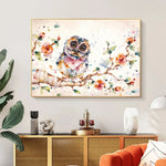 Tableau peinture oiseaux