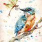Tableau peinture oiseaux