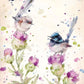 Tableau peinture oiseaux