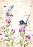 Tableau peinture oiseaux