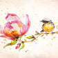 Tableau peinture oiseaux
